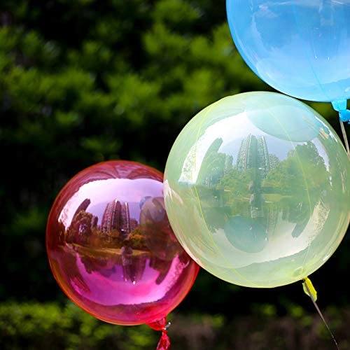 Crystal Clear Bubble Balloon 18" 24" 36" Transparent Pastel Sphere Round Balloon New Marcon Clear Balloon for Birthday Wedding Event Party Decoration by Eanjia