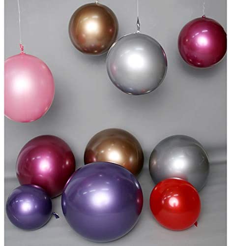 4pcs 18” Metallic Balloons Luster Bobo Balloons Wrinkle Free Round Non-Laxtex Bubble Balloon Spark Chrome Balloon for Birthday Chritmas Wedding Party Decoration18“…