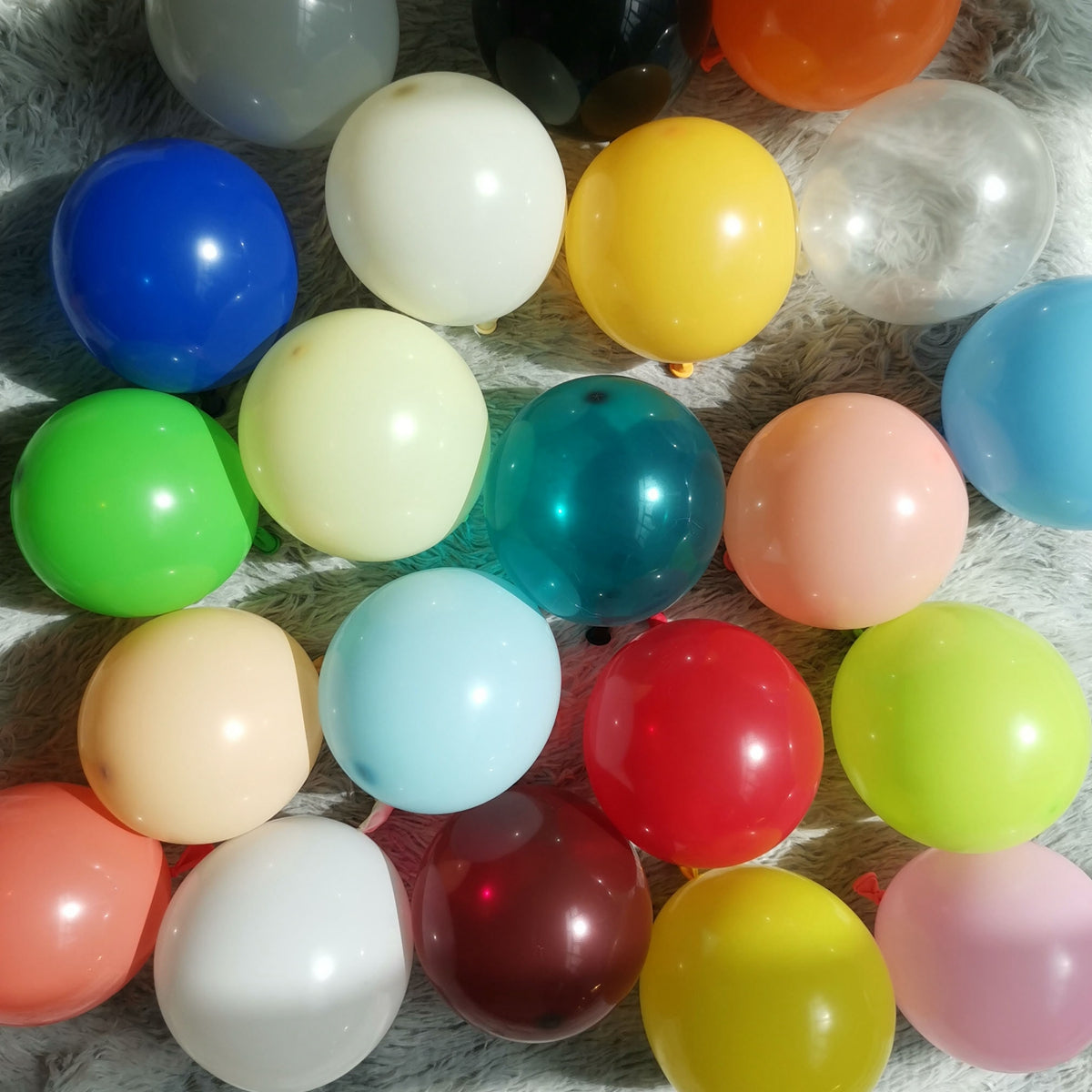 5" Natural Latex Balloons 100pcs /Pack  21colors  220g