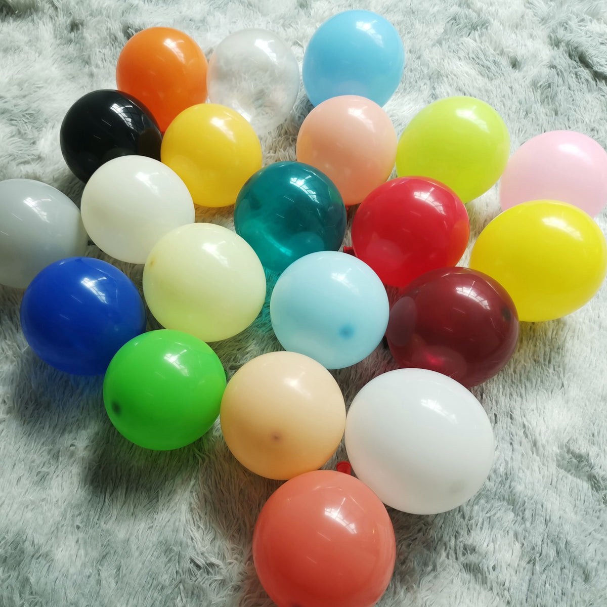 5" Natural Latex Balloons 100pcs /Pack  21colors  220g