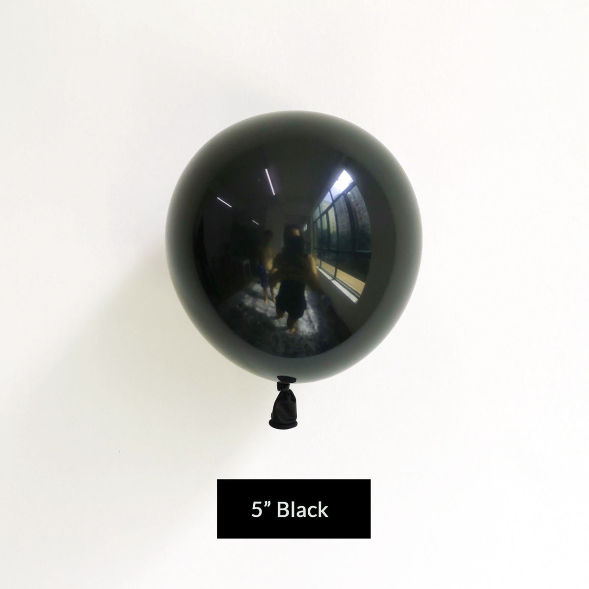 5" Standard Black Latex Balloons (100pcs/bag) 88g