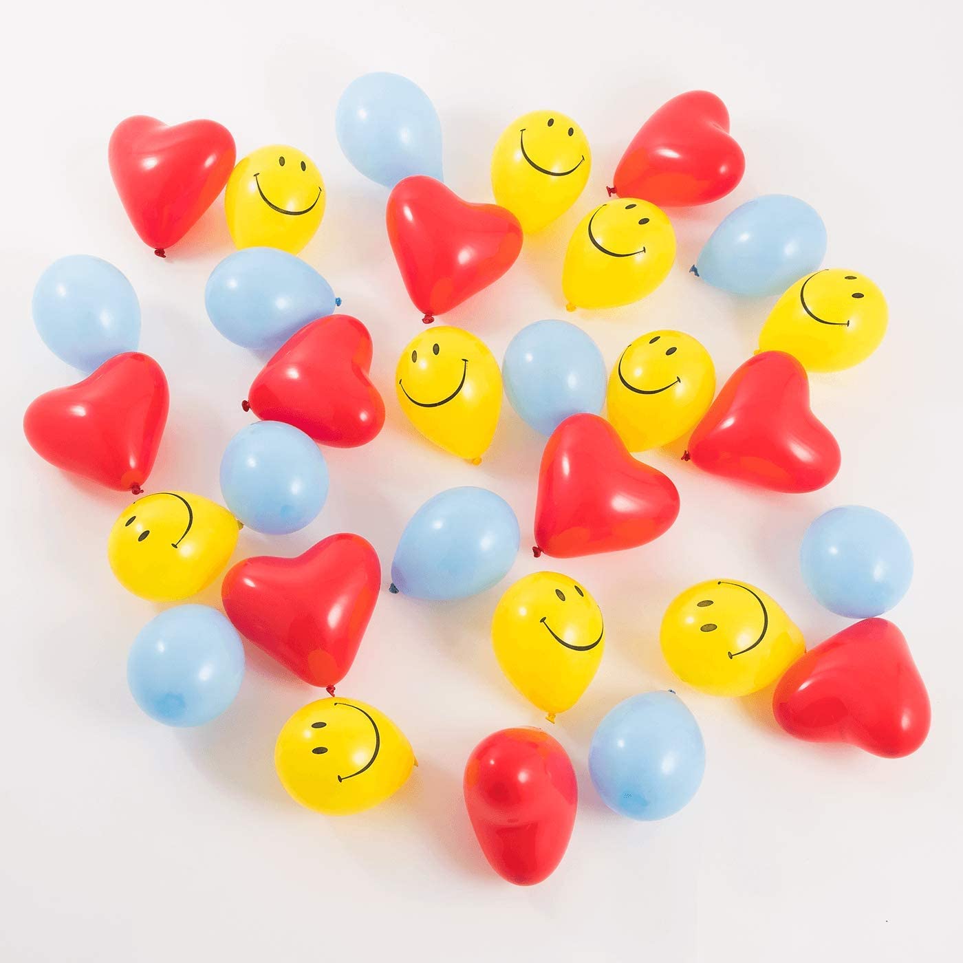 Eanjia DIY Balloon Garland Kit Smile Yellow Red Heart Latex Balloon Arch for Get well soon Birthday Baby Shower Home Party Decoration (Smile)