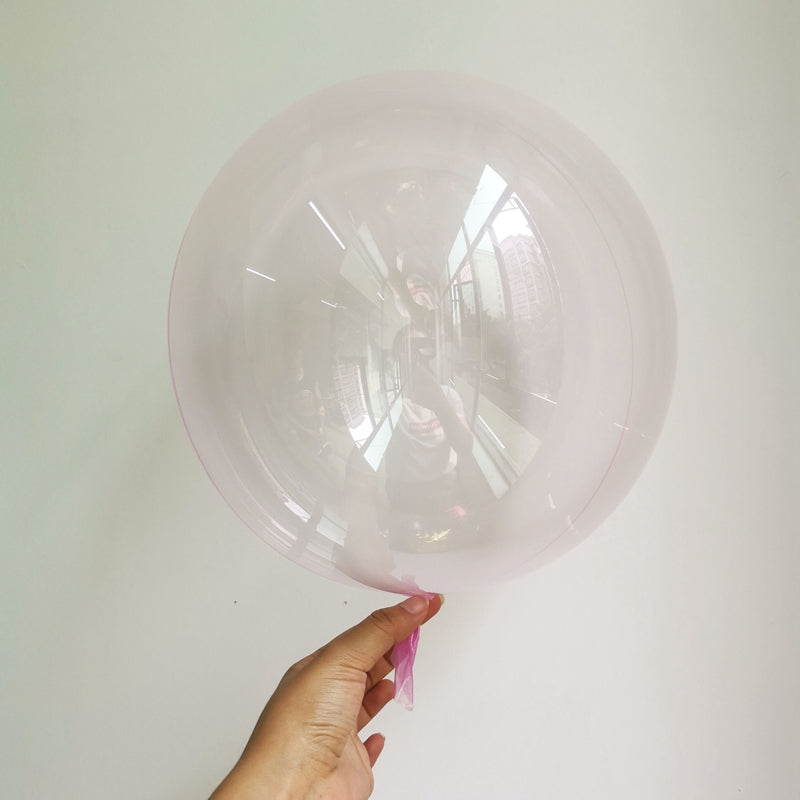 Eanjia 10inch Bubble Balloon 50pcs/Pack  Clear ,Green,Yellow,Red,Pink,Purple,Blue,Orange Ultra-thin Collection; Easy Blow Up