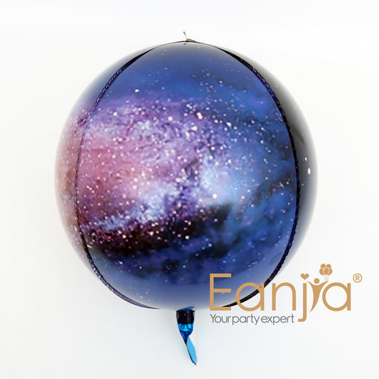 Eanjia 4D Orbz Foil Balloons Galaxy 16inch