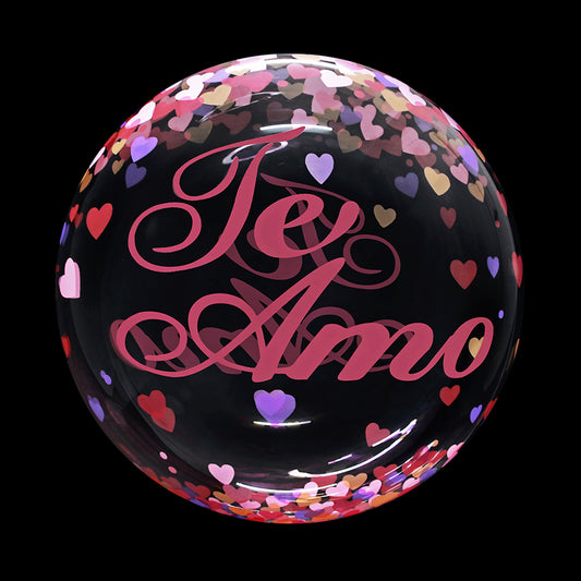 Eanjia  20 inch Te Amo Globos de burbujas Bubble Balloons