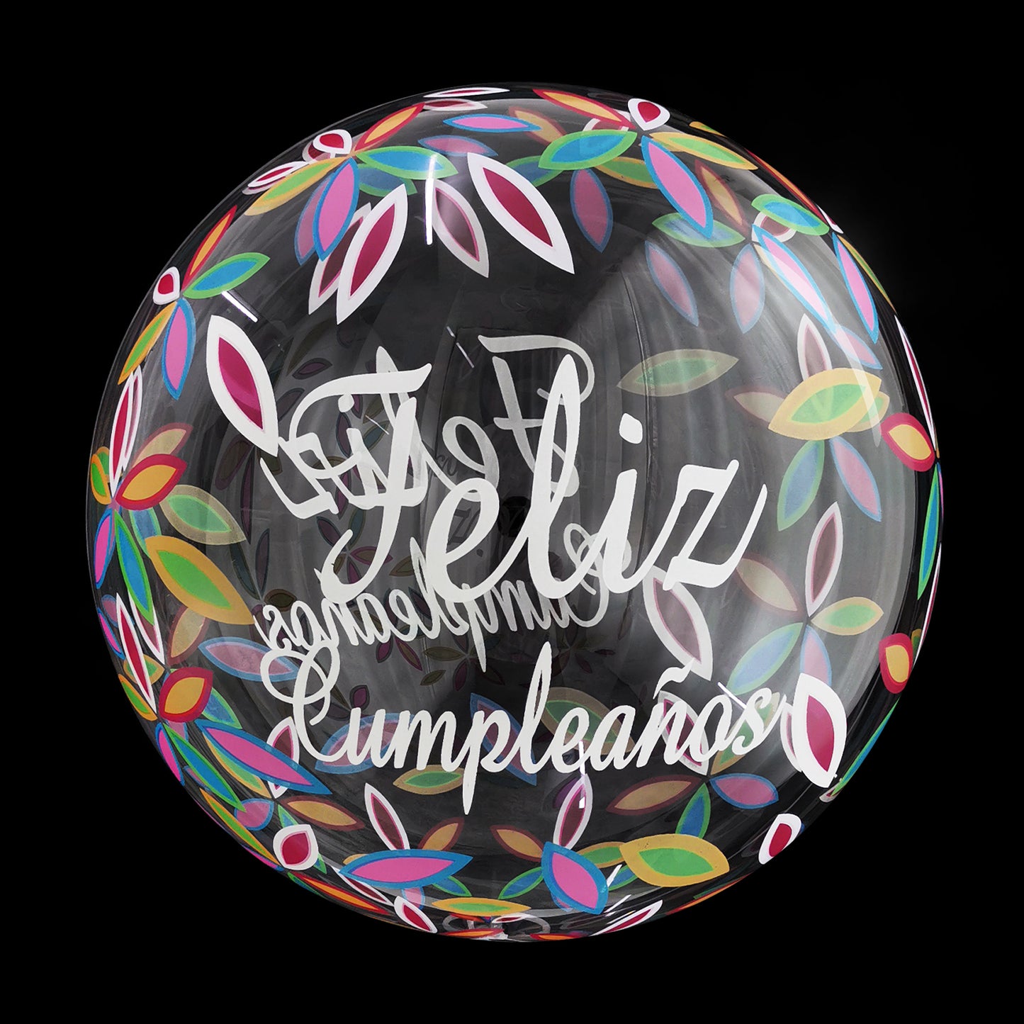 Eanjia  20 inch feliz cumpleaños Globos de burbujas Bubble Balloons