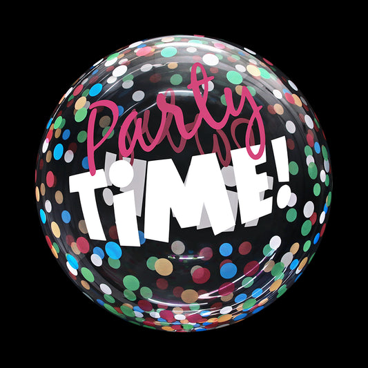 Eanjia  20 inch Party Time Bubble Balloons