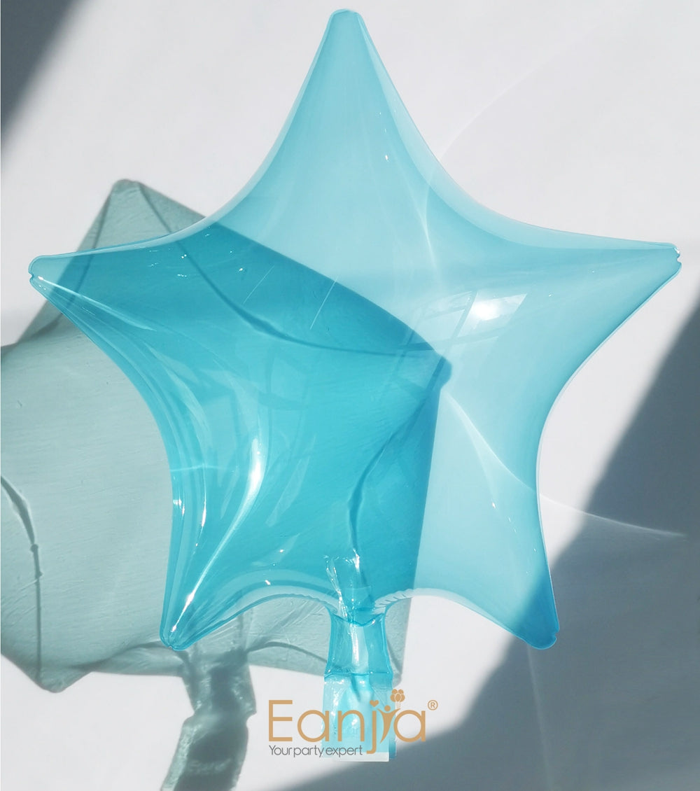 Eanjia Crystal Star Bubble Balloon 16inch / Self--sealing/ Blue,Pink,Red,Pink,Yellow,Purple,Green