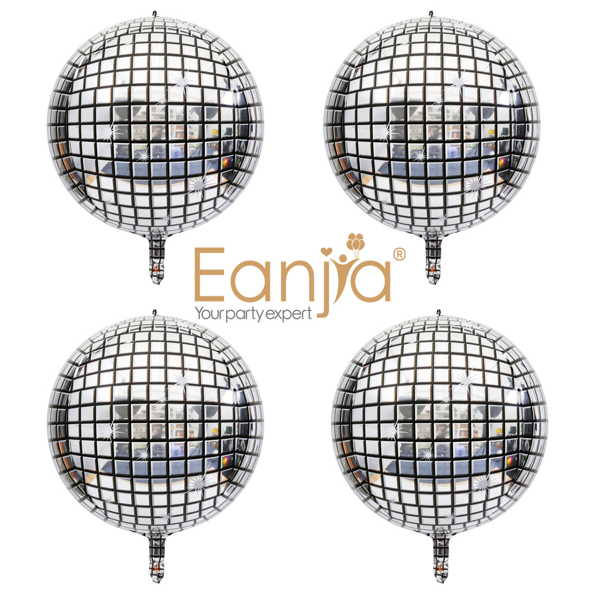 Eanjia 4D Orbz Foil Balloons Disco 16inch