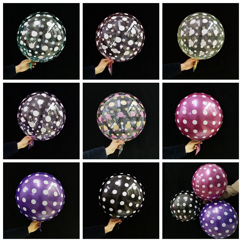 Eanjia Self-sealing 18inch Stripe Bubble Balloons Ball Shape,Long Lasting,Durable,Antioxidant