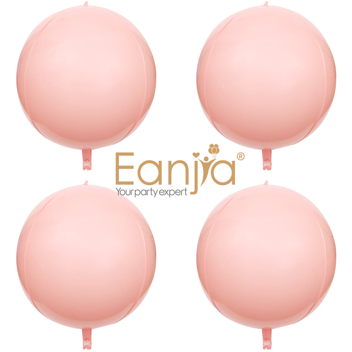 Eanjia  Macaron Pink 4D Foil Balloons  7inch 14inch  16inch 22inch