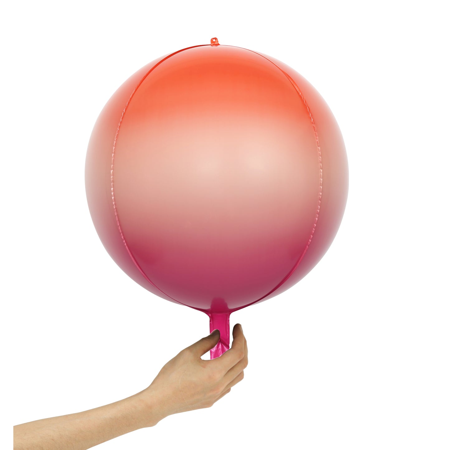 Eanjia 4D Ombre Foil Balloons Peach Orange Red  Gradient