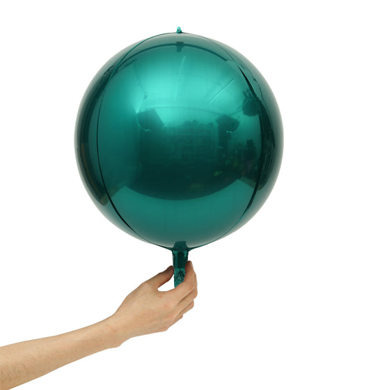 Eanjia Hangable 4D Orbz Foil Balloons 7" 14" 16" 22“ Forest Green