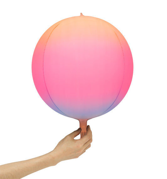 Eanjia 4D Ombre Foil Balloons Peach Blush Pink Gradient