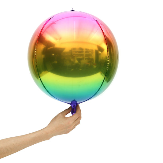 Eanjia  Gradient Ombre 4D Foil Balloons Rainbow.